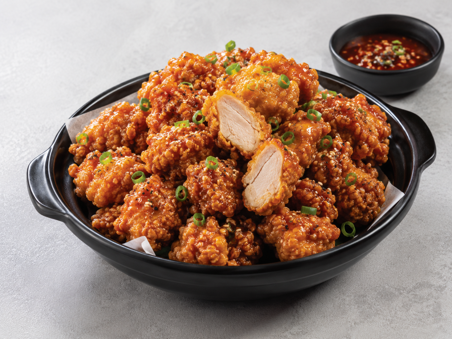 Gà rán sốt Hàn giòn tan